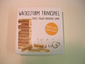 Wackelturm Trinkspiel Partyspiel Tipple Tower Drinking Game neu OVP - Bild 1 von 2