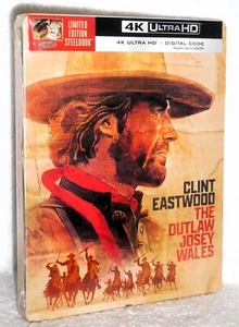 The Outlaw Josey Wales (4K/Blu-ray, 2025, STEELBOOK) NEW Clint Eastwood western - Picture 1 of 6