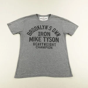 Roots Of Fight Shirt Men Large Gray Brooklyns Iron Mike Tyson Heavyweight Boxing - Picture 1 of 10