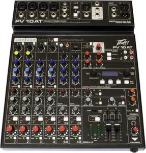 Peavey PV 10 AT 10 Channel Compact Mixing Mixer Console with Bluetooth Auto-Tune - Picture 1 of 6