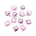 NNETM 12-Piece Romantic Valentine's Day Love Pendant Set – Pink Heart Accessorie