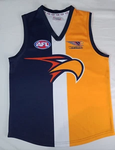 West Coast Eagles Football Club AFL Sekem Home Guernsey Jumper Kids Size 12 - Picture 1 of 11