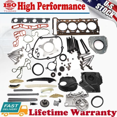 Juego de juntas de válvulas de cadena de distribución del motor para Audi A4 Q5 TT VW 2.0T 2009-2015 Foto 1 de 4