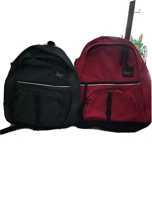 mochila eddie bauer, verde y rojo Foto 1 de 3