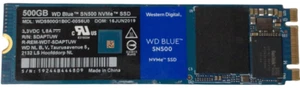 SSD interno WD Blue 250 GB 500 GB SN500 M.2 2280 NVMe PCIe Gen3.0 x2 - Imagen 1 de 2