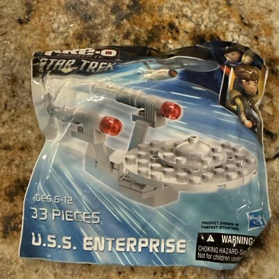 Juguete de construcción Hasbro Kre-O USS Enterprise (A4254) | Star Trek | [Sellado de fábrica] Foto 1 de 3