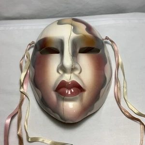 Vintage Ceramic Wall Mask About Face Clay Art of San Francisco USA READ! - Picture 1 of 5