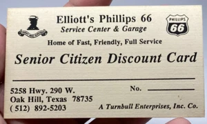 Phillips 66 Vintage Discount/Business Card 5 Pieces - Picture 1 of 2