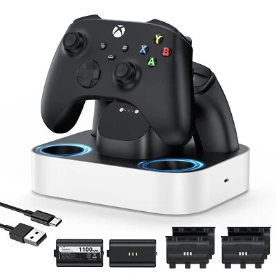 NEWDERY Controller Charger Station for Xbox Battery Packs for Xbox One/Series X