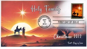AO-4711-3, 2012, Holy Family, First Day Cover, Standard Postmark, Add-on Cachet, - Picture 1 of 1