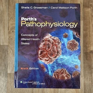 Porth's Pathophysiology by Grossman & Porth 2009 9th Ninth Edition Hardback Book - Foto 1 di 7