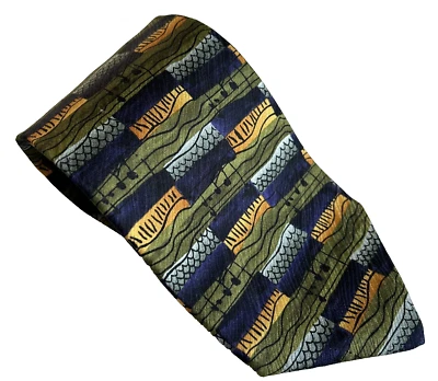 J Garcia 1996 Colección Manuscrito Sin Corregir 14 Hombre Corbata Seda 57 x 3 3/4 Foto 1 de 4