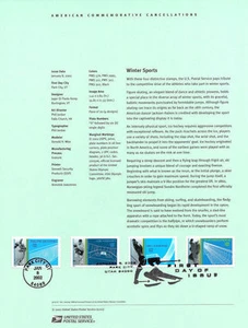 #0201 34c Winter Olympics #3552-3555a Souvenir Page - Picture 1 of 1