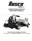 Rosco LeeBoy Maximizer 2B Asphalt Distributor Operations Service Parts Manual