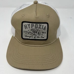 Hypoxia Outfitter Surfboard Tan Trucker Hat Cap Patch La Onda Savages Of The Sea - Picture 1 of 10
