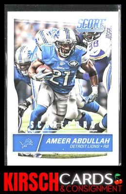 Ameer Abdullah 2016 Score #108 Scorecard Detroit Lions - Image 1 of 2