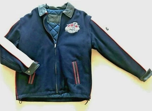 GREY CUP 2007 Jacket Roughriders vs Blue Bombers Melton and Leather CFL Women's - Picture 1 of 8