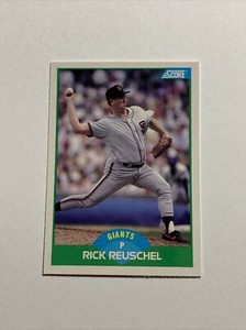 1989 Score Baseball Card #5 Rick Reuschel Giants Pitcher