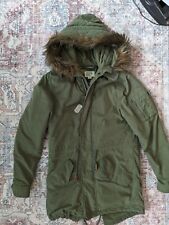 Alpha Industries M65 Fishtail Coat  Men’s XS Jacket Army Green Parka