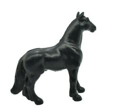 Horse, Black Plastic Toy Animal, Realistic Figure, Farm Model 2 Inches F4159