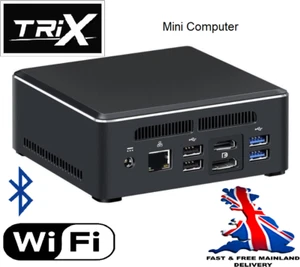 TriX MN computer mini desktop PC AMD RYZEN 5 3550H 32gb DDR4 128gb SSD Win10 nuc - Picture 1 of 10