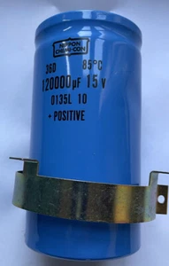 120000uF 15v Nippon Chemi-Con Capacitor Screw Terminal