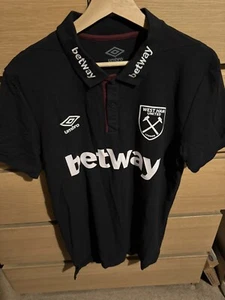 West Ham training top black medium new without tags - Picture 1 of 5