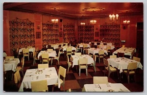 Comedor The Houston Hotel (Chas. años 50 Dothan, Alabama) Edificio Woods.) Postal - Imagen 1 de 4