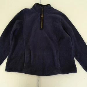 JOULES Fleece 16 Navy Womens 1/4 Zip Sweatshirt Stonley - Picture 1 of 10