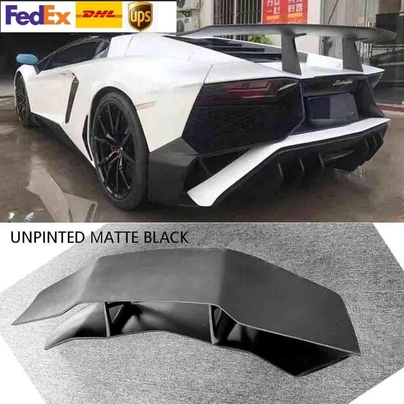 FITS FOR LAMBORGHINI AVENTADOR LP700 LP740 CARBON FIBER REAR TRUNK SPOILER WING - Image 1 of 1