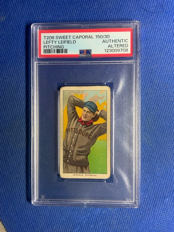 1909-11 T206 Sweet Caporal 150/30  Lefty Leifield PSA AUTHENTIC - Image 1 of 2