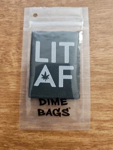 Parche Lit Af Hook N Loop 1,5 X 2 pulgadas con bolsa a prueba de olores - Imagen 1 de 2