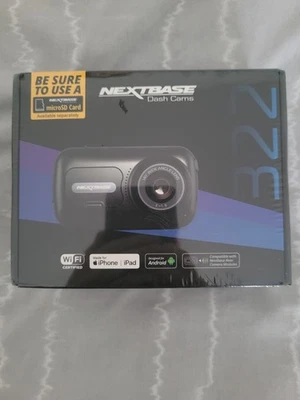 NEXTBASE 322GW Dash Cam - Black - Brand New & Sealed - Image 1 of 4