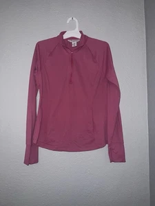 Tommy Bahama Golf Aubrey rosa angedeutete Damenjacke mit halbem Reißverschluss Pullover Small - Bild 1 von 8