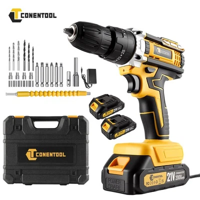 DHL 21V Akkuschrauber Set Bohrmaschine mit 2*2.0Ah Akkus + Ladegerät Für Makita - Bild 1 von 4