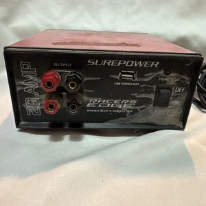 RACERS EDGE SURE POWER HW1200R 12AMP DUAL OUTPUT POWER SUPPLY - Picture 1 of 8