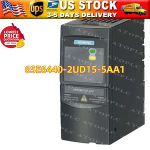 New Siemens 6SE6 440-2UD15-5AA1 6SE6440-2UD15-5AA1 MICROMASTER440 without filter - Picture 1 of 7