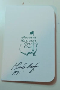 Charles Coody signed Augusta National Scorecard handsigniert JSA COA Masters - Bild 1 von 1