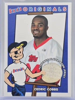 2004 Bazooka Cedric Cobbs #BO-CC Originals Jerseys - Image 1 of 2
