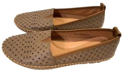 Zapatos sin cordones Patrizia Spring Step para mujer 38 7,5 8 marrón planos cómodos corte lazer Foto 1 de 4