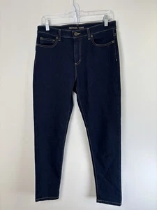 Michael Kors Jeans Izzy Skinny Ankle Womens Size 10 Blue Denim Zip Fly 31x26.5 - Picture 1 of 10