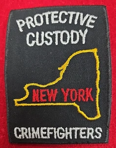 NEW YORK PROTECTIVE CUSTODY CRIME FIGHTERS SHERIFF POLICE PATCH - Bild 1 von 2