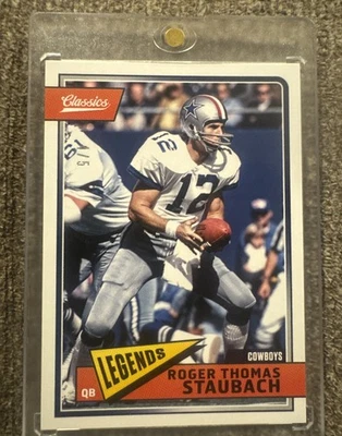 2018 Panini Classics - Roger Staubach FULL NAME SSP  /5 Hall Of Famer Cowboys - Image 1 of 4