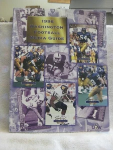1996 UNIVERSITY of WASHINGTON HUSKIES Football - Media Guide - UW Huskies mint - Picture 1 of 1