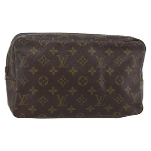 LOUIS VUITTON Monogram Trousse Toilette 28 Clutch Bag M47522 LV Auth 142457 - Picture 1 of 17