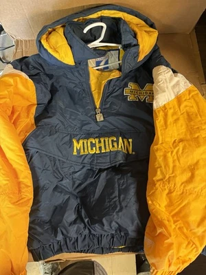 Vintage Logo 7 Jacket Men's Sz XL Notre Dame/Michigan error jacket S19 - Image 1 of 4