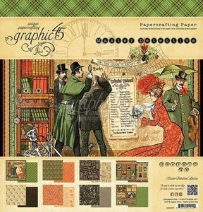 GRAPHIC 45 "MASTER DETECTIVE" BUNDLE MYSTERY SHERLOCK HOLMES SCAPJACK'S PLACE - Picture 1 of 14