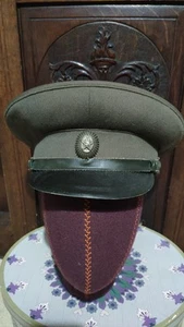 USSR Russian Vintage Army Officer's Field Hat Uniform Forage Cap Size 56 M - Picture 1 of 6