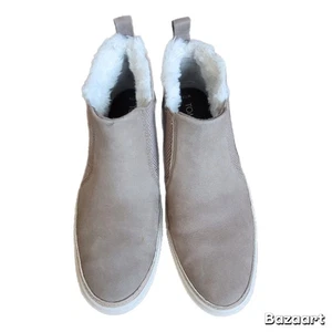 Toms Damen hellbraun Kunstleder Sherpa gefüttert Slipper Stiefeletten 7,5 - Bild 1 von 8