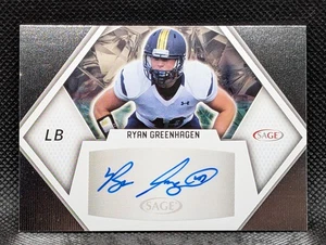 2023 SAGE HIT #A-RG Ryan Greenhagen Auto Silver - Fordham Rams - Picture 1 of 2